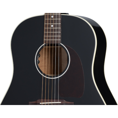 J-45 Standard Acoustic/Electric Guitar with Hardshell Case - Ebony