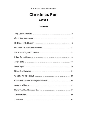 Christmas Fun Level 1 - Wanless - Piano - Book