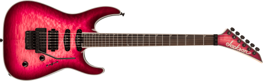 Jackson Guitars - Pro Plus Series Soloist SLA3Q, Ebony Fingerboard - Fuschia Burst