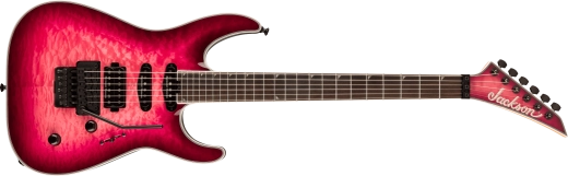 Jackson Guitars - Pro Plus Series Soloist SLA3Q, Ebony Fingerboard - Fuschia Burst