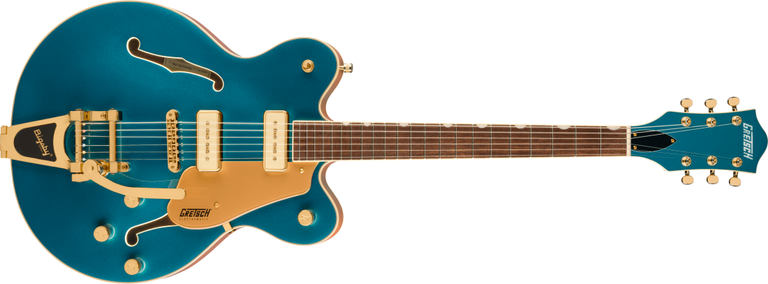 Electromatic Pristine LTD Center Block Double-Cut with Bigsby, Laurel Fingerboard - Petrol