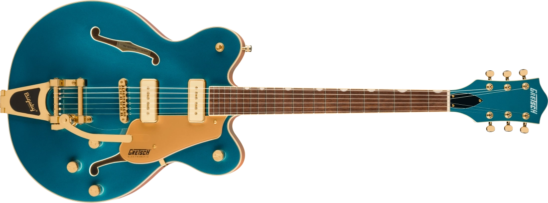 Electromatic Pristine LTD Center Block Double-Cut with Bigsby, Laurel Fingerboard - Petrol