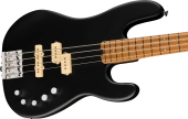 Pro-Mod San Dimas Bass PJ IV, Caramelized Maple Fingerboard - Satin Black