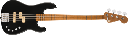 Charvel Guitars - Pro-Mod San Dimas Bass PJ IV, Caramelized Maple Fingerboard - Satin Black