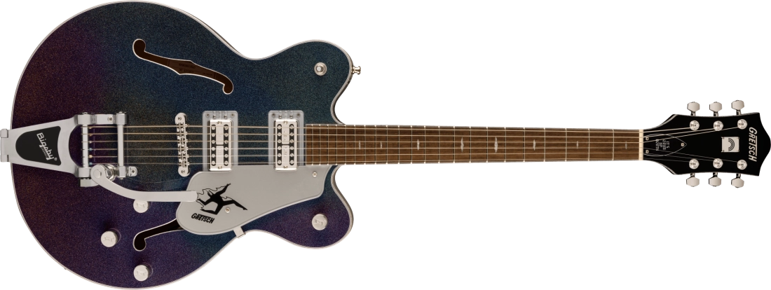 Electromatic John Gourley Broadkaster Center Block, Laurel Fingerboard - Iridescent Black