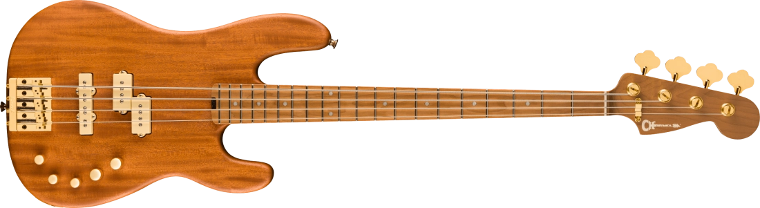 Pro-Mod San Dimas Bass PJ IV, Caramelized Maple Fingerboard - Natural Mahogany