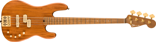 Charvel Guitars - Pro-Mod San Dimas Bass PJ IV, Caramelized Maple Fingerboard - Natural Mahogany