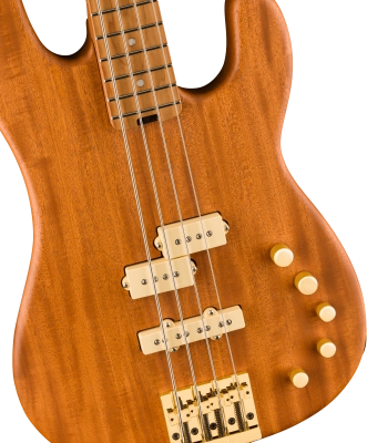 Pro-Mod San Dimas Bass PJ IV, Caramelized Maple Fingerboard - Natural Mahogany