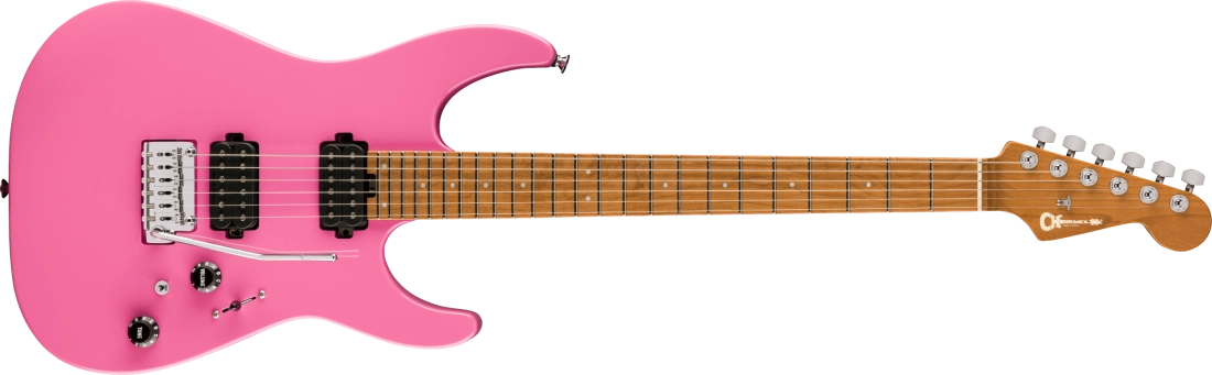 Pro-Mod DK24 HH 2PT CM, Caramelized Maple Fingerboard - Bubblegum Pink