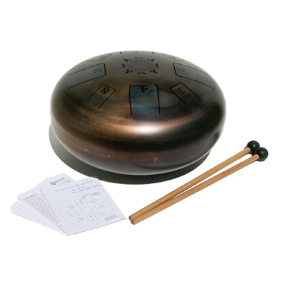 Artisan Instruments - 8-Note Singing Steel Drum, G Yo - Hot Steel Satin