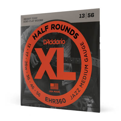 DAddario - EHR360 - Half Rounds JAZZ MEDIUM 13-56