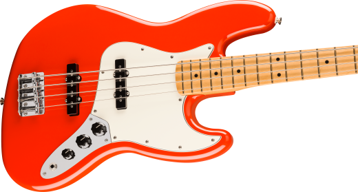 Player II Jazz Bass, Maple Fingerboard - Coral Red