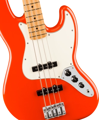 Player II Jazz Bass, Maple Fingerboard - Coral Red