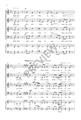 Steal Away - Spritual/Robinson - SATB