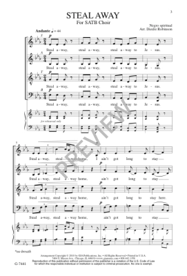 Steal Away - Spritual/Robinson - SATB