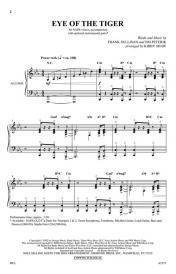 Eye of the Tiger - Sullivan/Peterik/Shaw - SATB