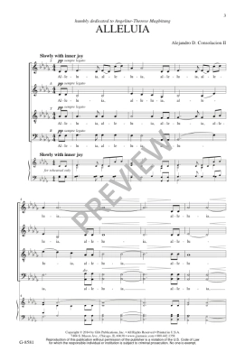 Alleluia - Consolacion - SATB divisi