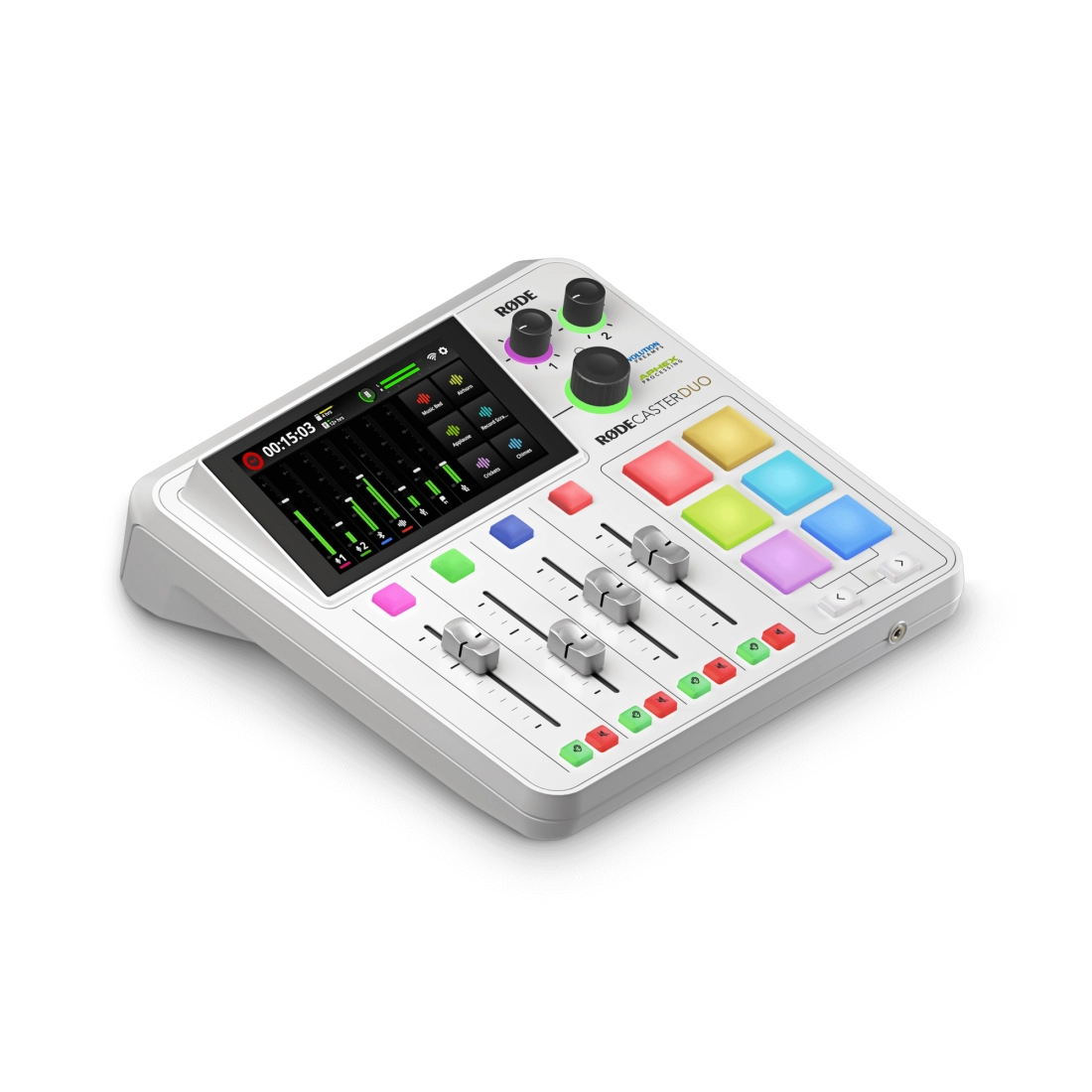 RODECaster Duo Integrated Audio Production Studio - White