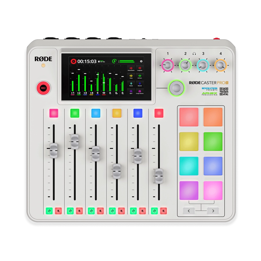 RODECaster Pro II Integrated Audio Production Studio - White