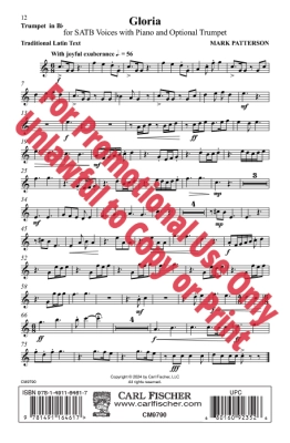Gloria - Patterson - SATB