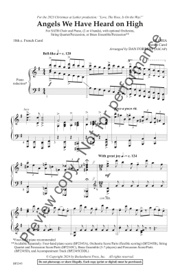 Angels We Have Heard on High - Forrest - SATB