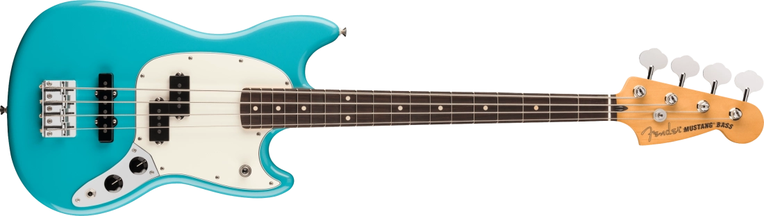 Player II Mustang Bass PJ, Rosewood Fingerboard - Aquatone Blue