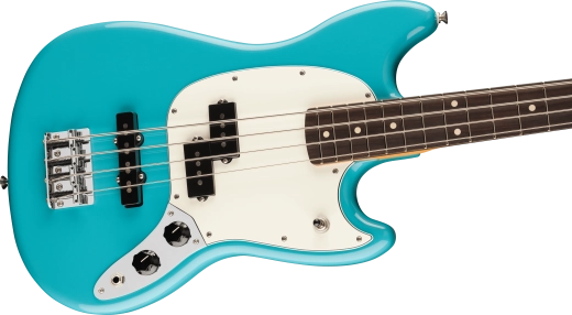 Player II Mustang Bass PJ, Rosewood Fingerboard - Aquatone Blue