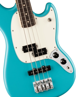 Player II Mustang Bass PJ, Rosewood Fingerboard - Aquatone Blue