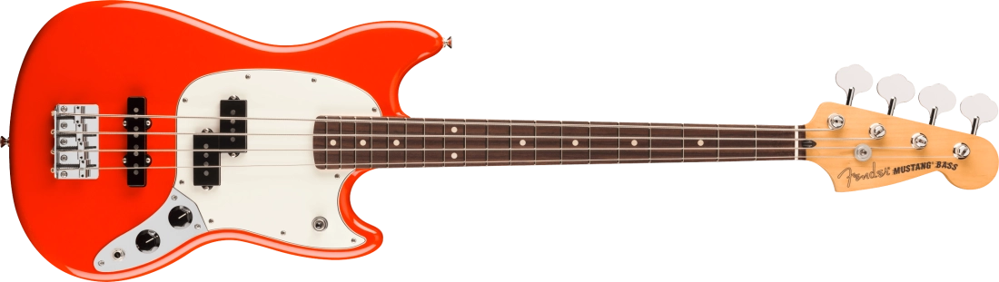 Player II Mustang Bass PJ, Rosewood Fingerboard - Coral Red