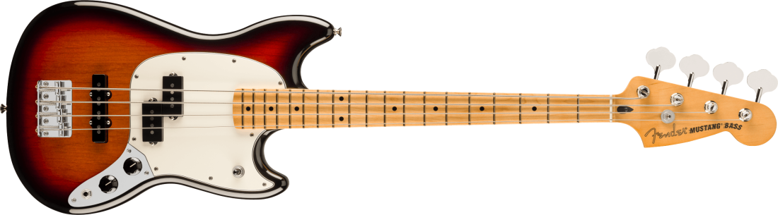 Player II Mustang Bass PJ, Maple Fingerboard - 3-Color Sunburst