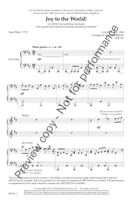 Joy to the World - Forrest - SATB