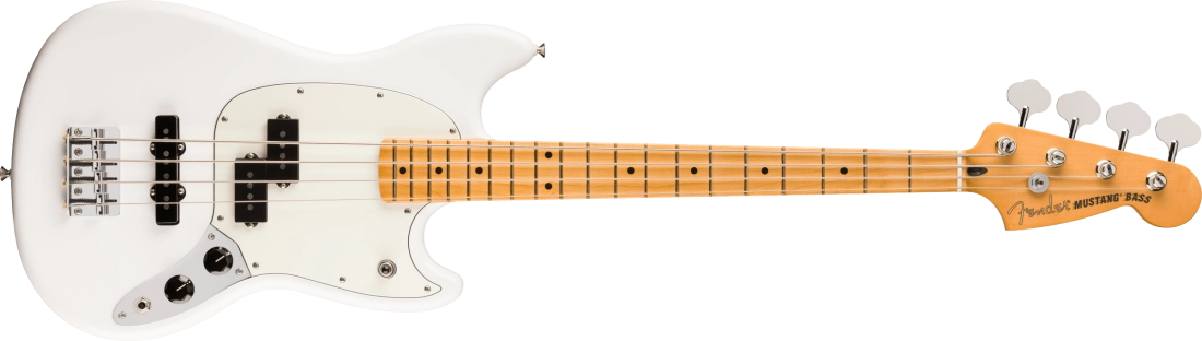 Player II Mustang Bass PJ, Maple Fingerboard - Polar White