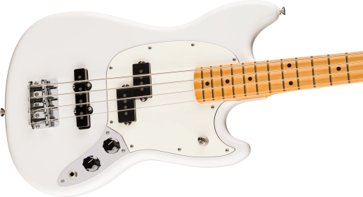 Player II Mustang Bass PJ, Maple Fingerboard - Polar White