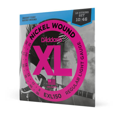 DAddario - EXL150 - Nickel Wound 12-STRING SUPER LIGHT 10-46