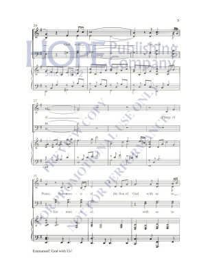 Emmanuel! God with Us - McDonald - SATB