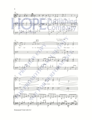 Emmanuel! God with Us - McDonald - SATB