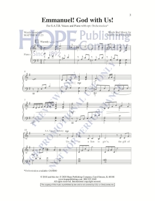 Emmanuel! God with Us - McDonald - SATB