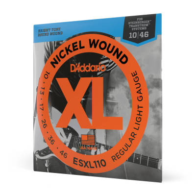 DAddario - ESXL110 - Nickel Wound REG. LIGHT DOUBLE BALL END 10-46