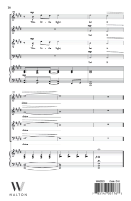 This Little Light of Mine - Spiritual/Gibson - SATB