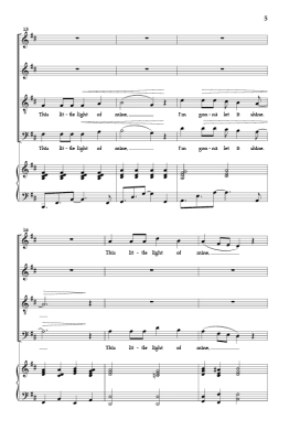 This Little Light of Mine - Spiritual/Gibson - SATB