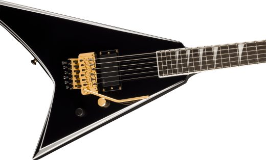 Concept Series Limited Edition Rhoads RR24 FR H, Ebony Fingerboard - Black with White Pinstripes