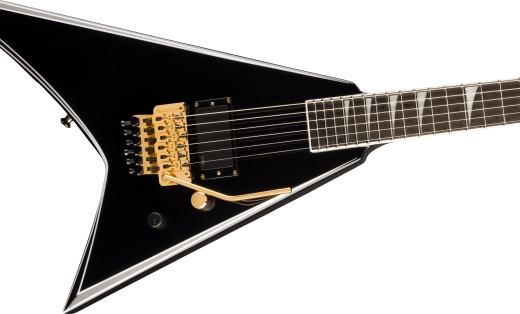 Concept Series Limited Edition Rhoads RR24 FR H, Ebony Fingerboard - Black with White Pinstripes