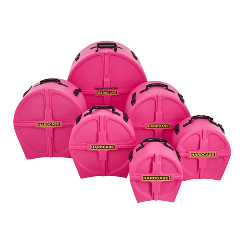 6-Piece Rock Fusion Drum Case Set - Pink