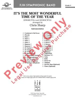 It\'s the Most Wonderful Time of the Year - Pola/Wyle/Sharp - Concert Band - Gr. 4