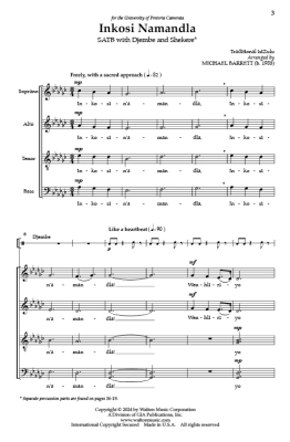 Inkosi Namandla - Traditional/Barrett - SATB divisi