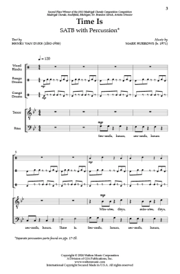 Time Is - van Dyke/Burrows - SATB