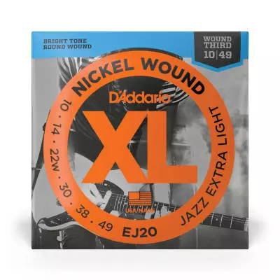 EJ20 - Nickel Wound JAZZ EXTRA LIGHT 10-49