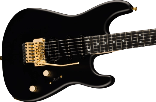 MJ San Dimas Style 1 HSS FR E, Ebony Fingerboard - Satin Black