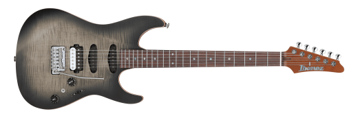 TQM2 Electric Guitar with Hardshell Case - Charcoal Black Burst Flat