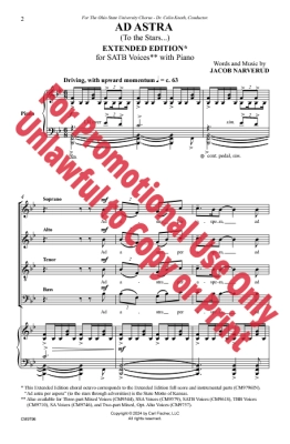 Ad Astra (To the Stars.....) Extended Edition - Narverud - SATB